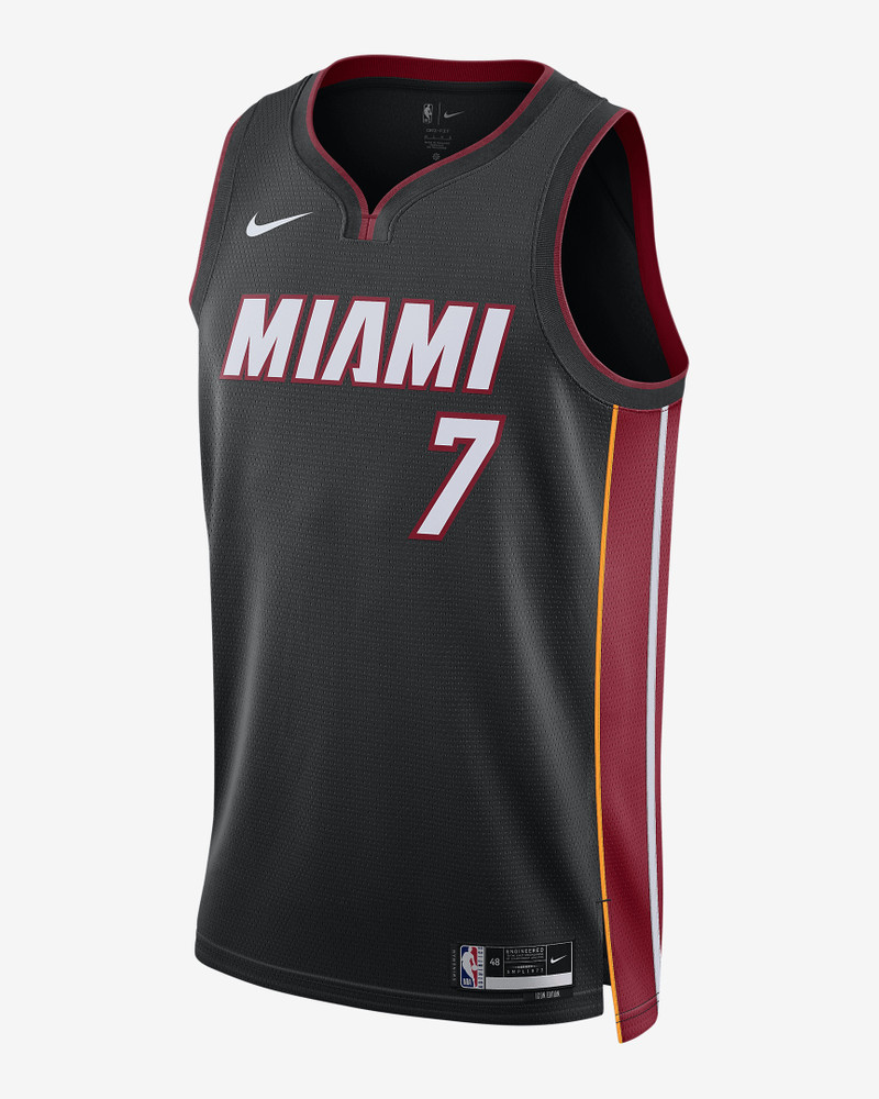 Miami Heat Icon Edition 2022/23 나이키 남성 건조-FIT NBA 스윙맨 저지 - 1