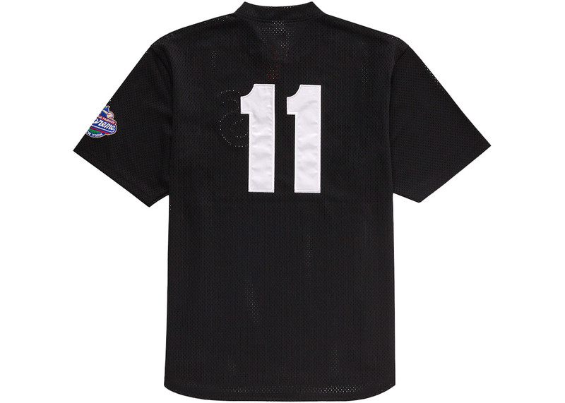Supreme Supreme S Logo Baseball Henley Black outlook