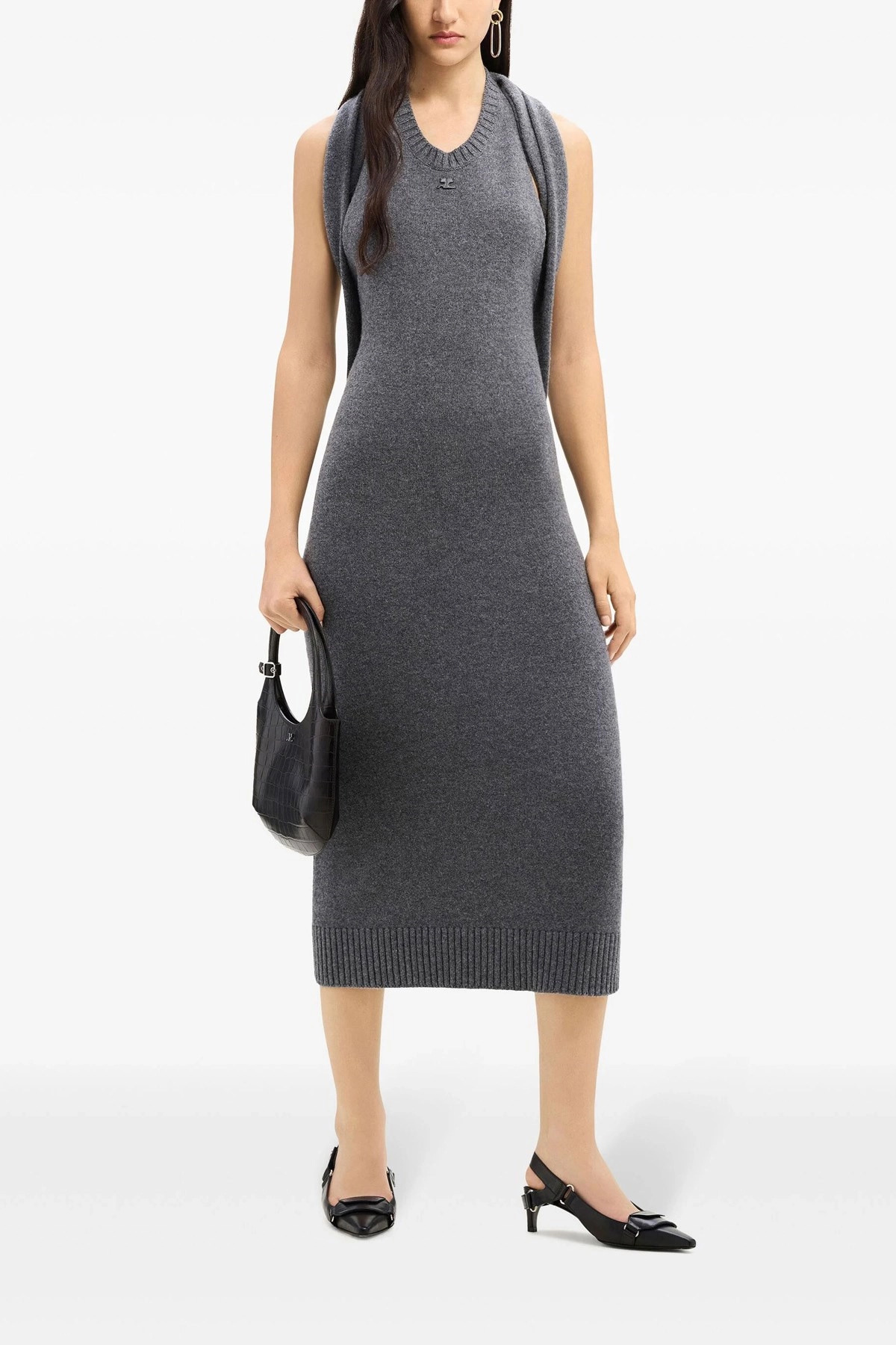 'Over The Shoulder Drapè' dress - 2