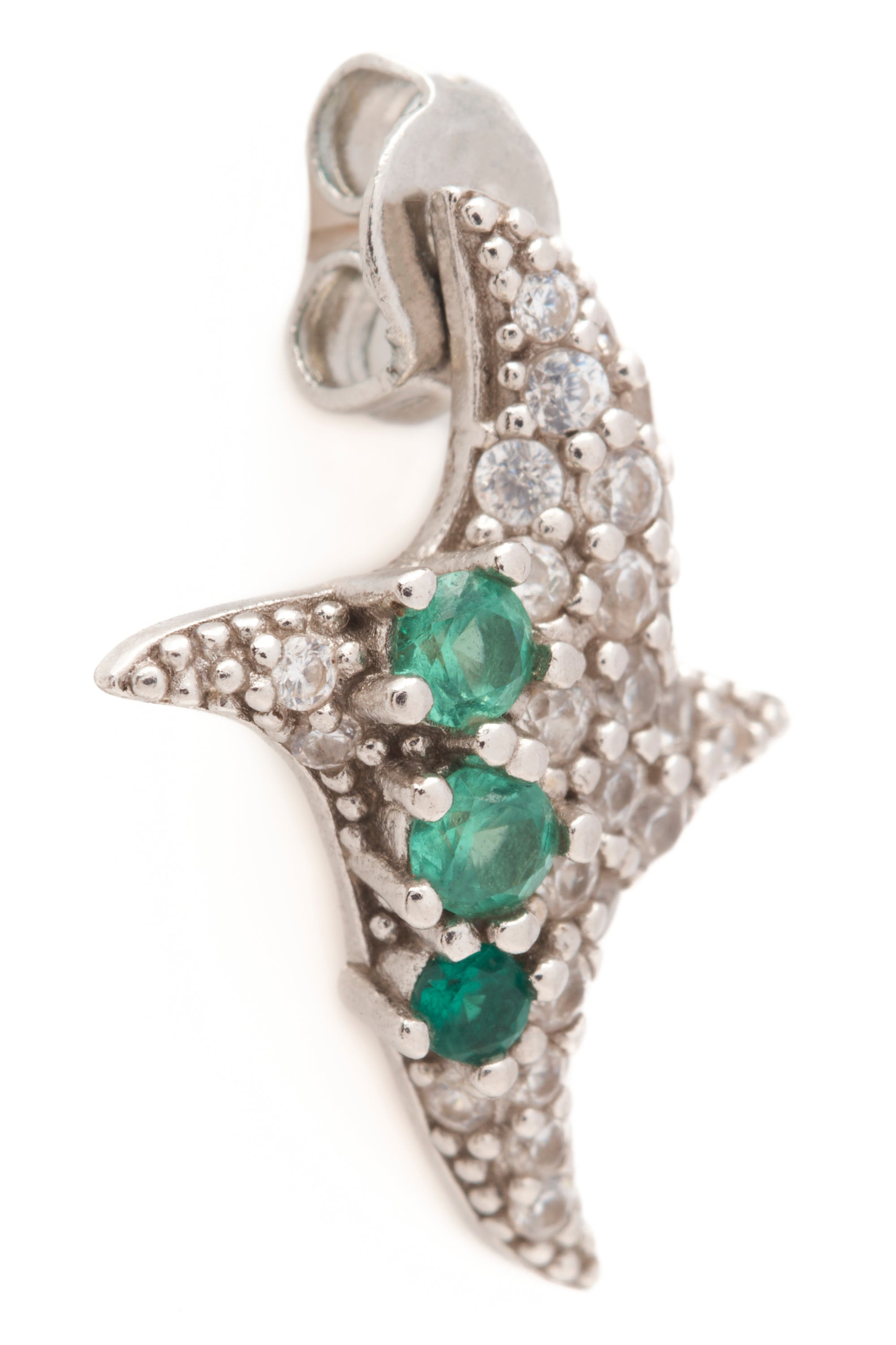 EMERALD TWISTER EARRINGS - 4