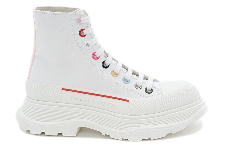 (WMNS) Alexander McQueen Tread Slick Boot 'White Multicolor' 611706W4MVG9650 - 2