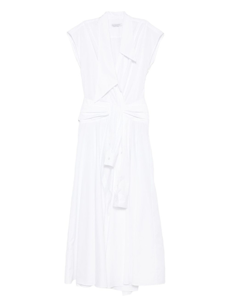 bow drape wrap dress 1
