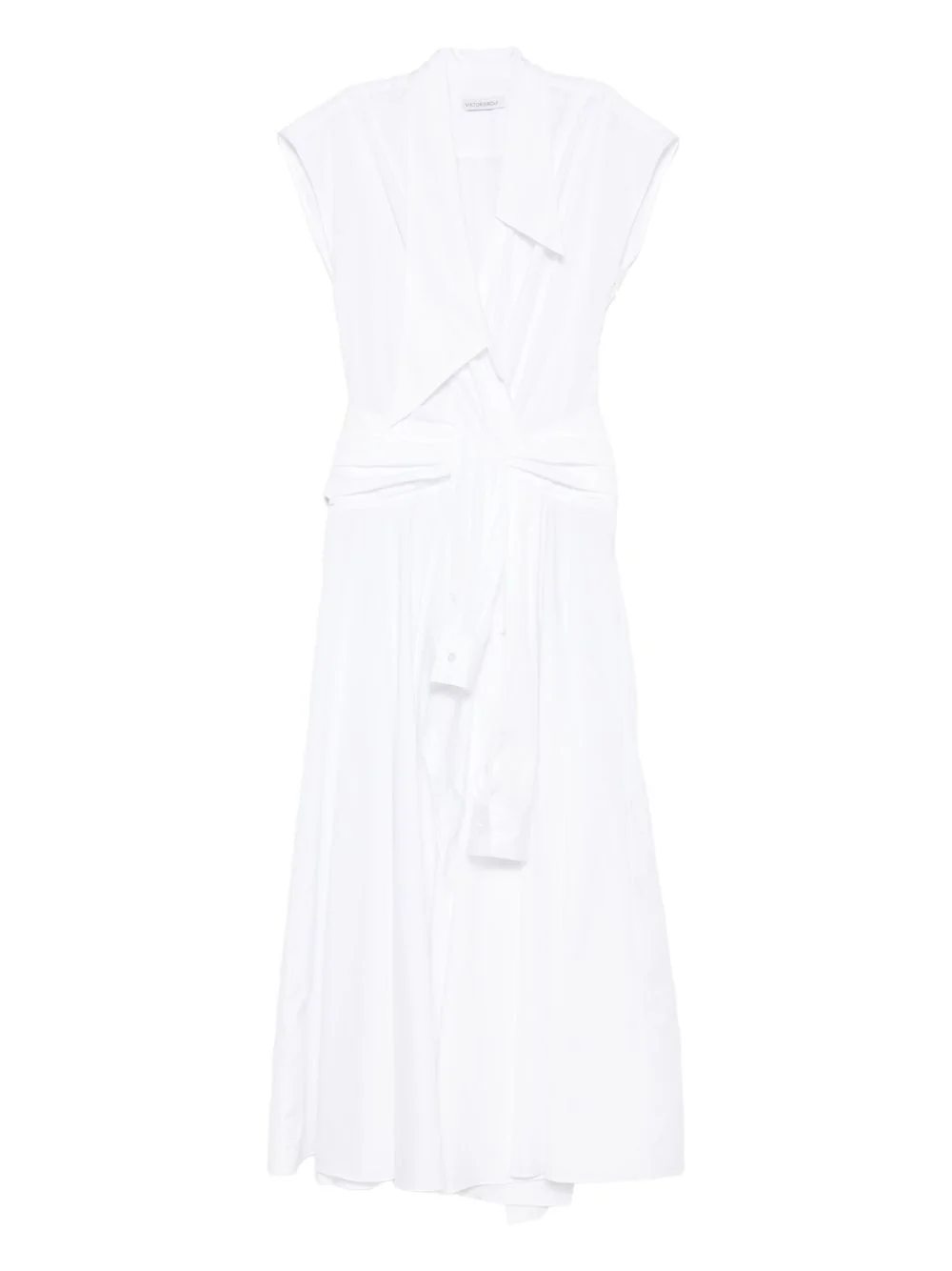 bow drape wrap dress - 1