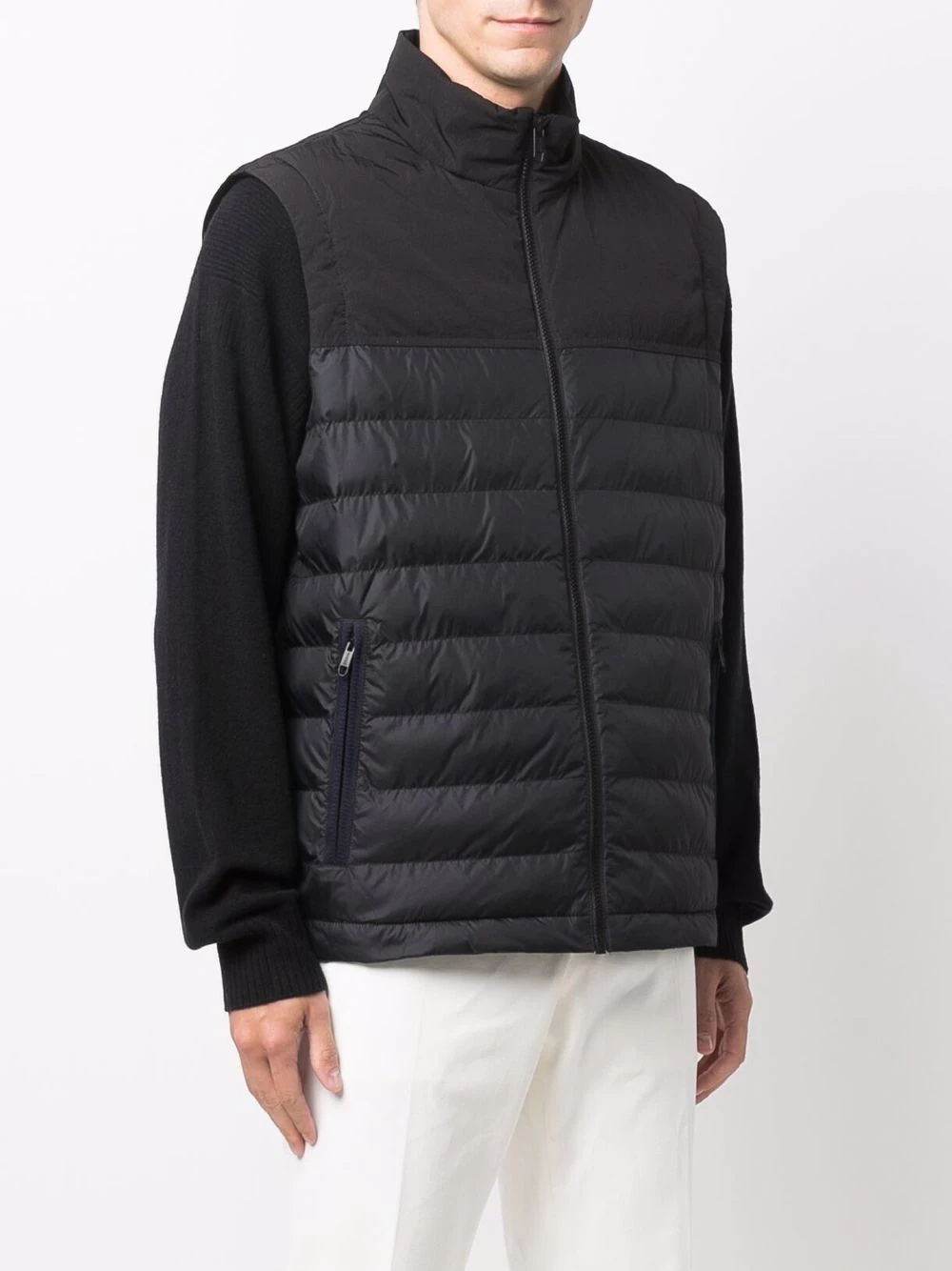 zipped padded gilet - 3