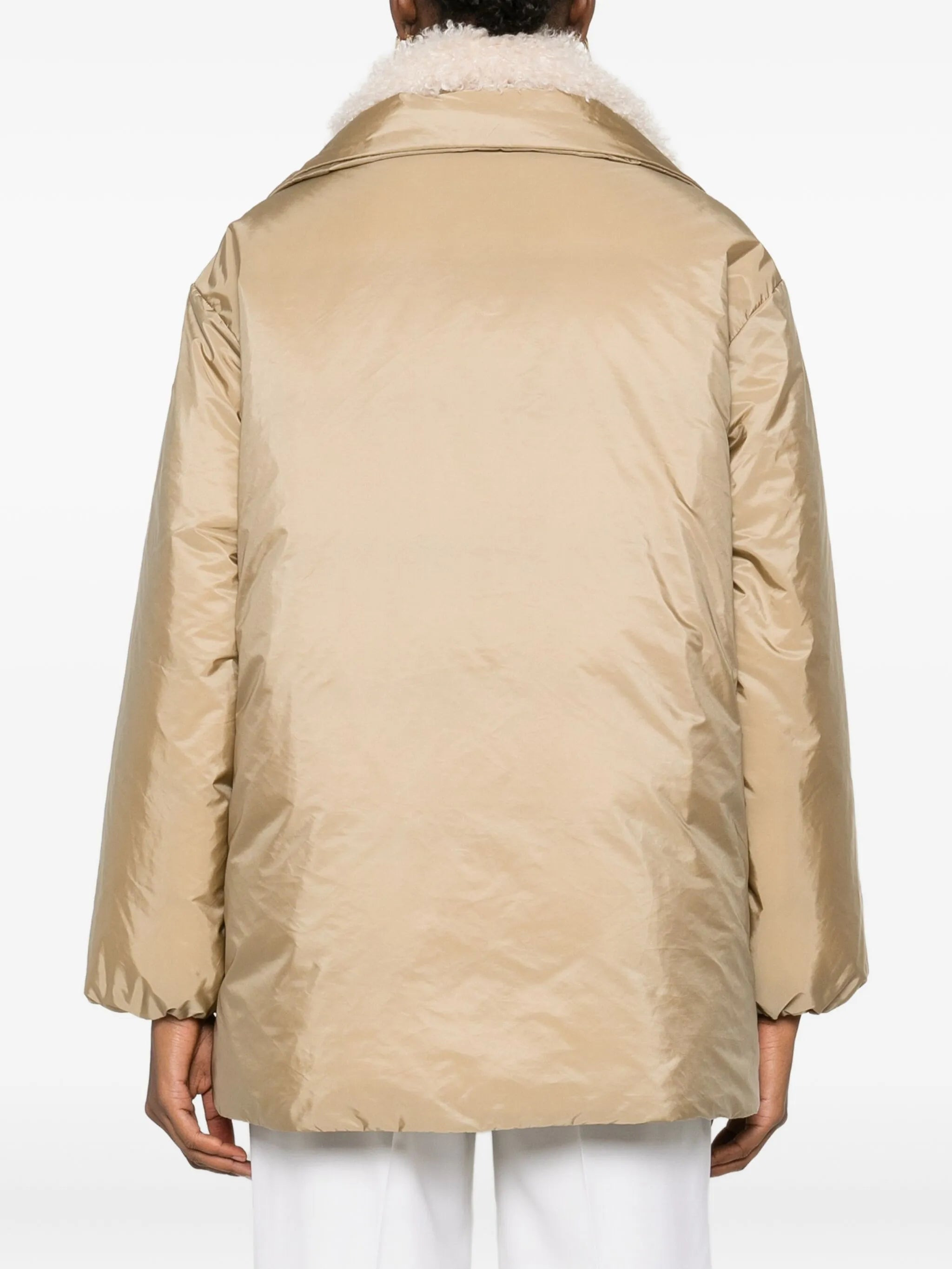 Voue sherpa-collar quilted jacket - 4