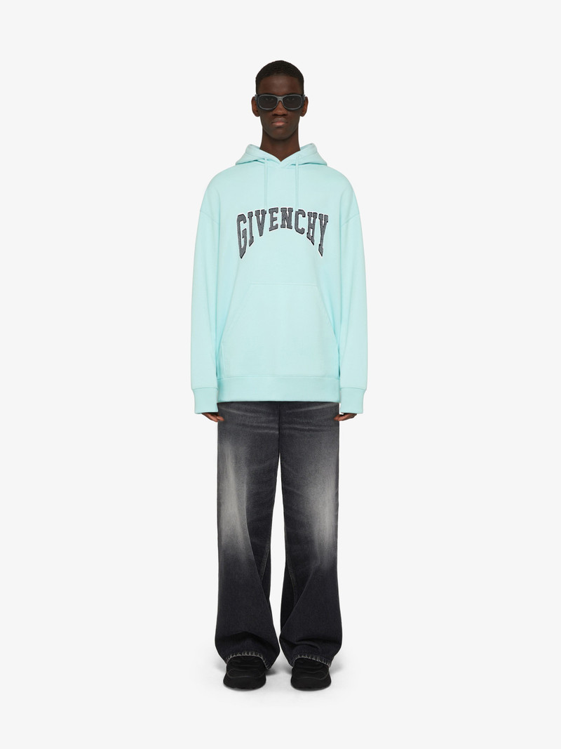 Givenchy SLIM FIT HOODIE IN FELPA WITH PATCH outlook