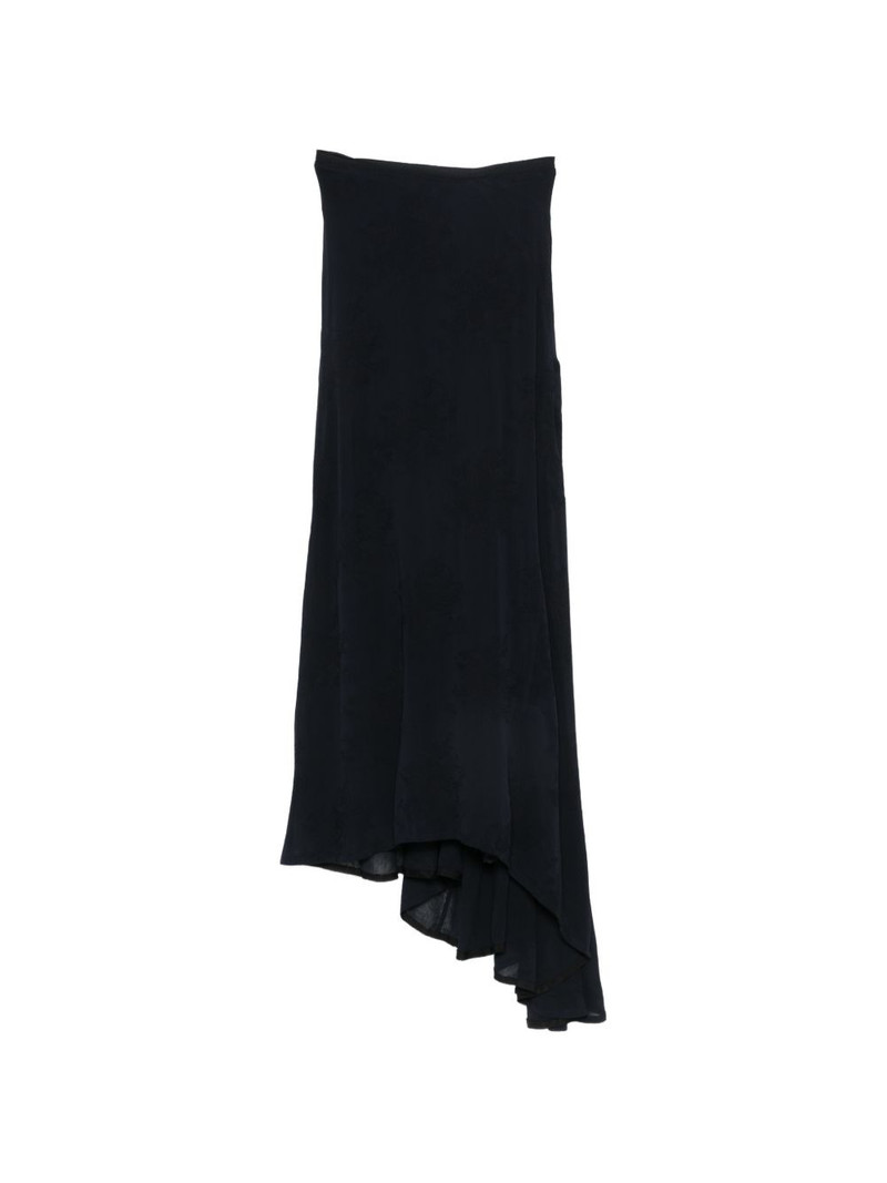 floral-jacquard asymmetric skirt 1