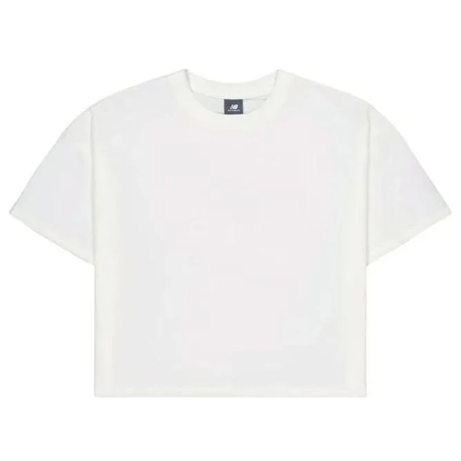 (WMNS) New Balance Cotton T-Shirt Asia Sizing 'White' AWT31573-SST - 1