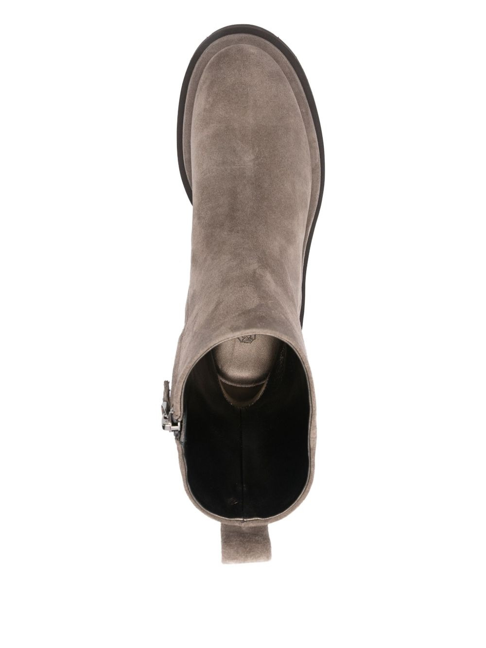 30mm side-zip suede ankle boots - 4