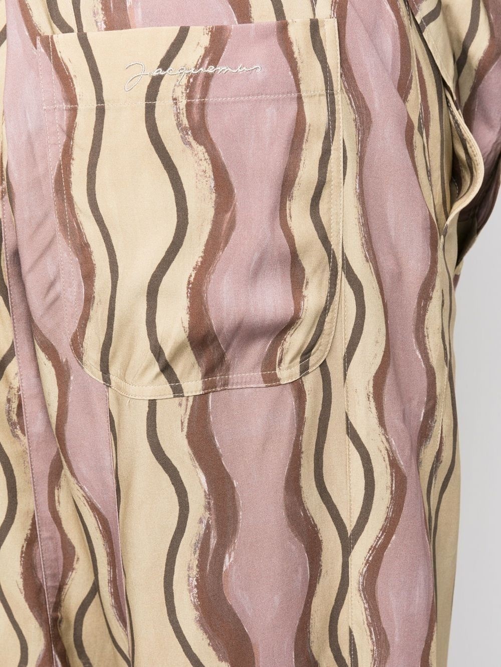 striped wide-leg trousers - 5