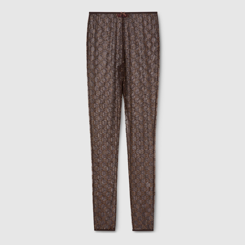 Tulle leggings with GG crystals 1