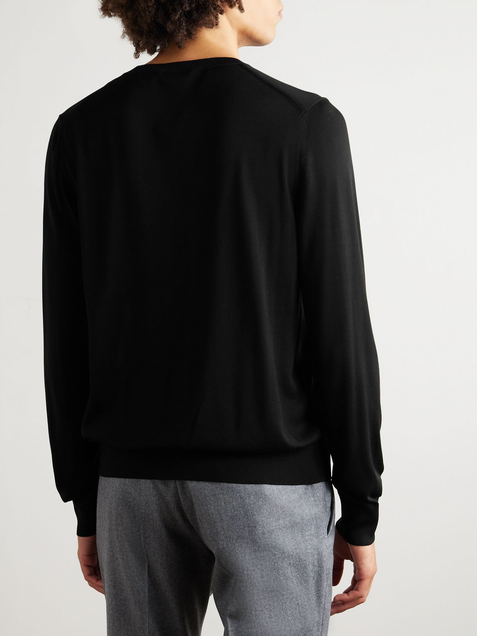 Silk Sweater Black - 4