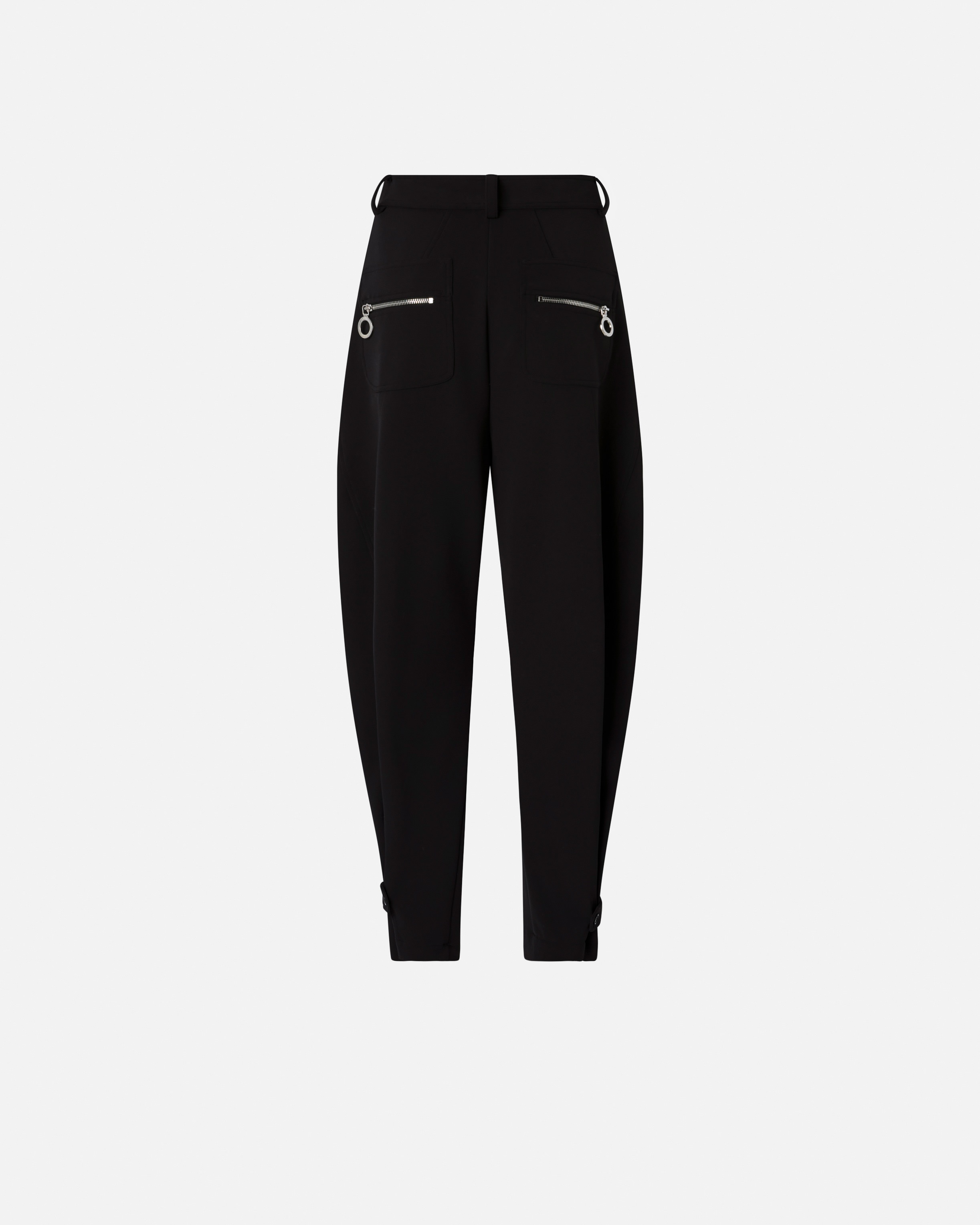 P-PANTS TROUSERS WITH ZIP IN TECHNICAL CREPE - 7