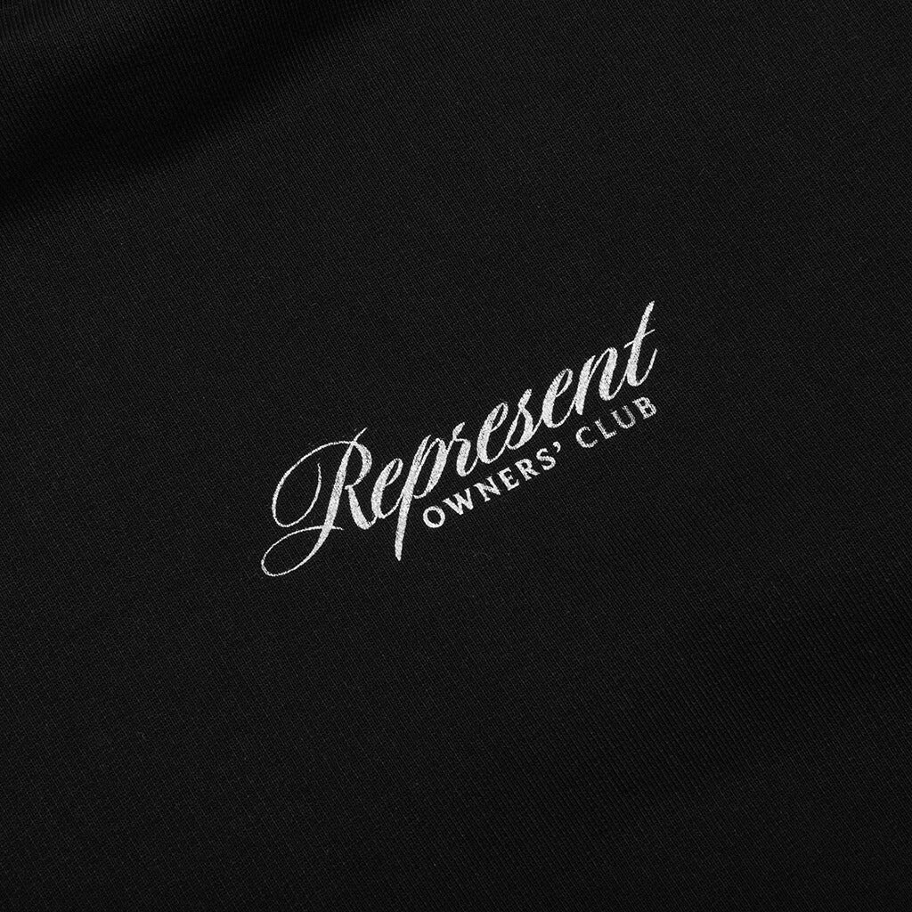 OWNERS CLUB SCRIPT HOODIE - BLACK - 3