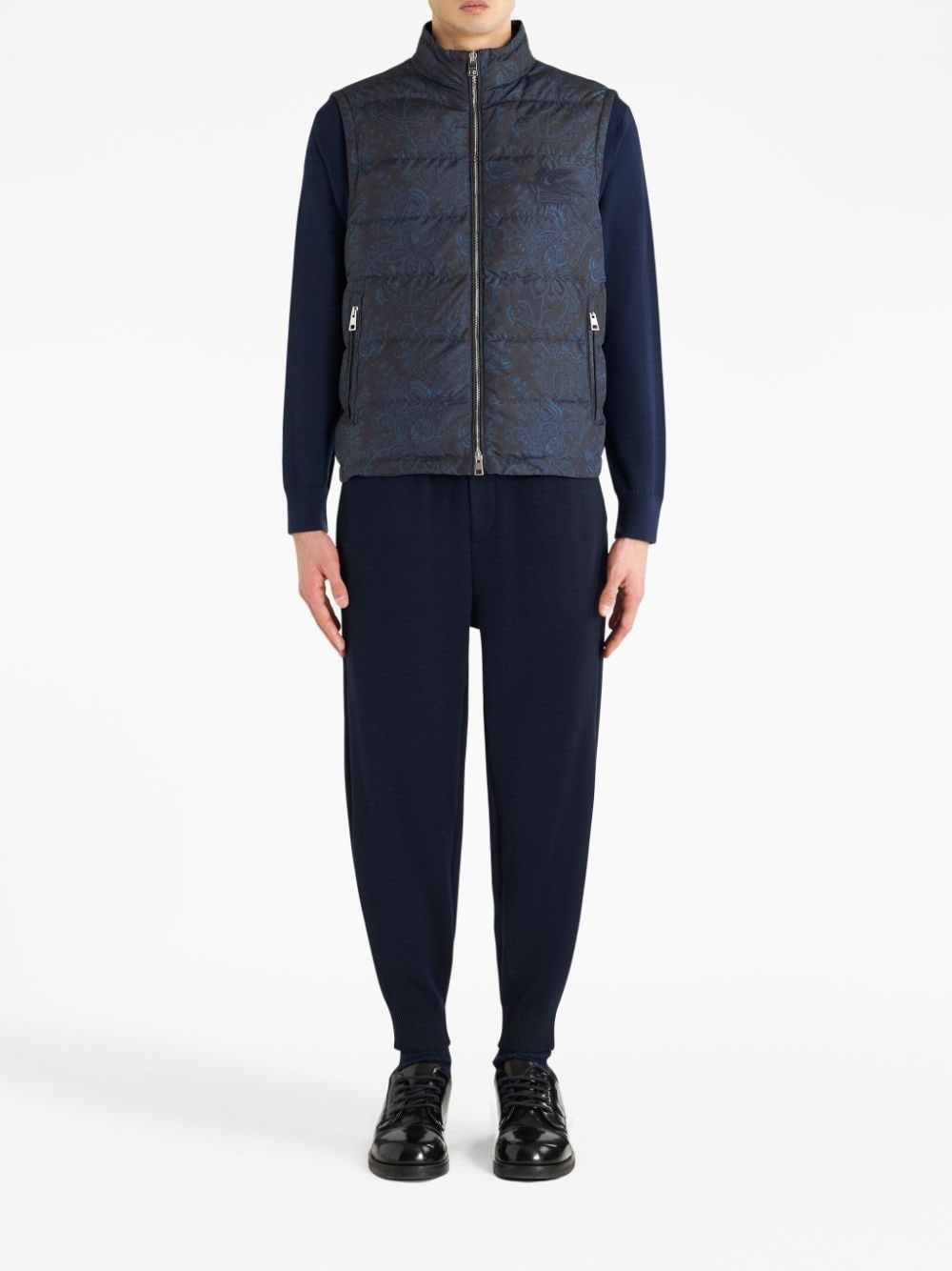 paisley-print padded gilet - 2