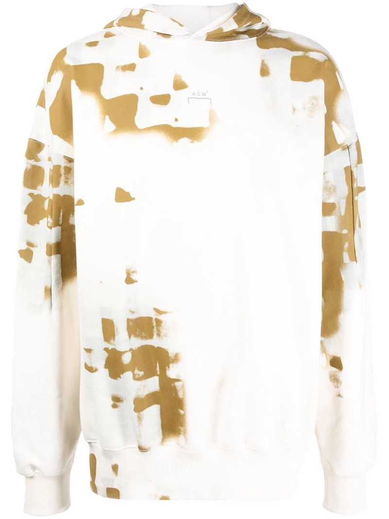 faded-print hoodie 1