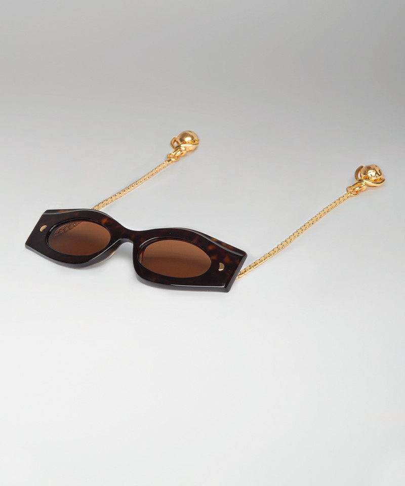 Nanushka HORUS - Square-frame sunglasses - Tortoiseshell outlook