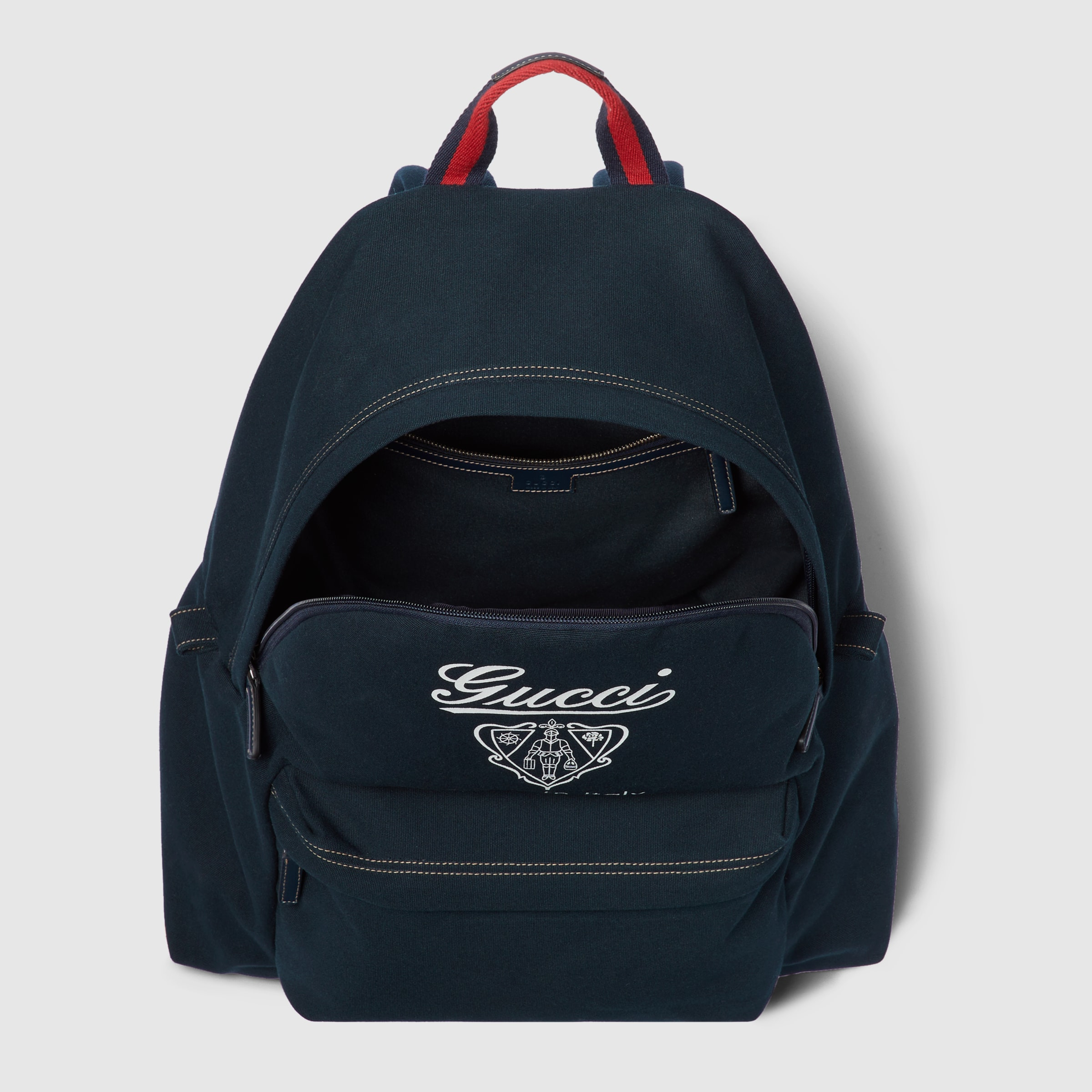 Medium printed canvas backpack - 6