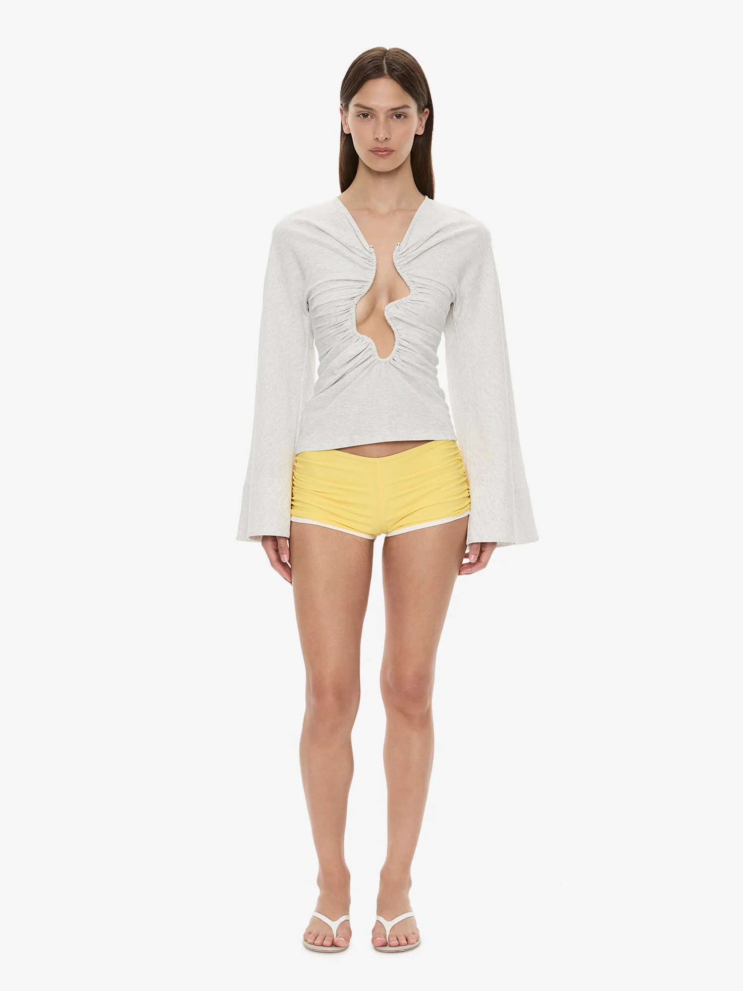 Oasis Ruched Swim Boyshort - 1