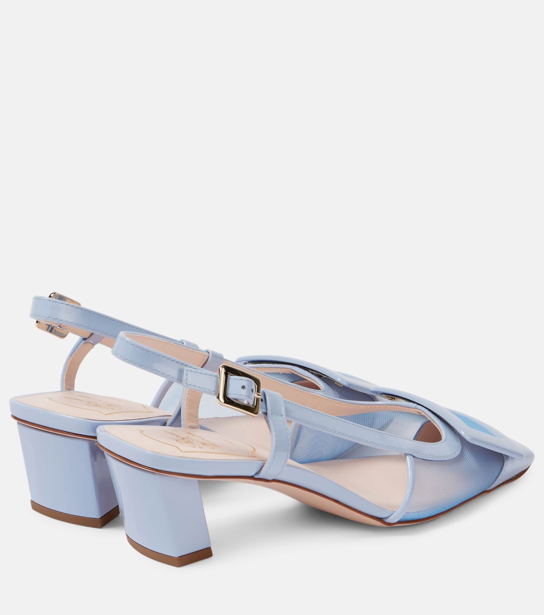 Belle Vivier 45 leather slingback pumps - 2