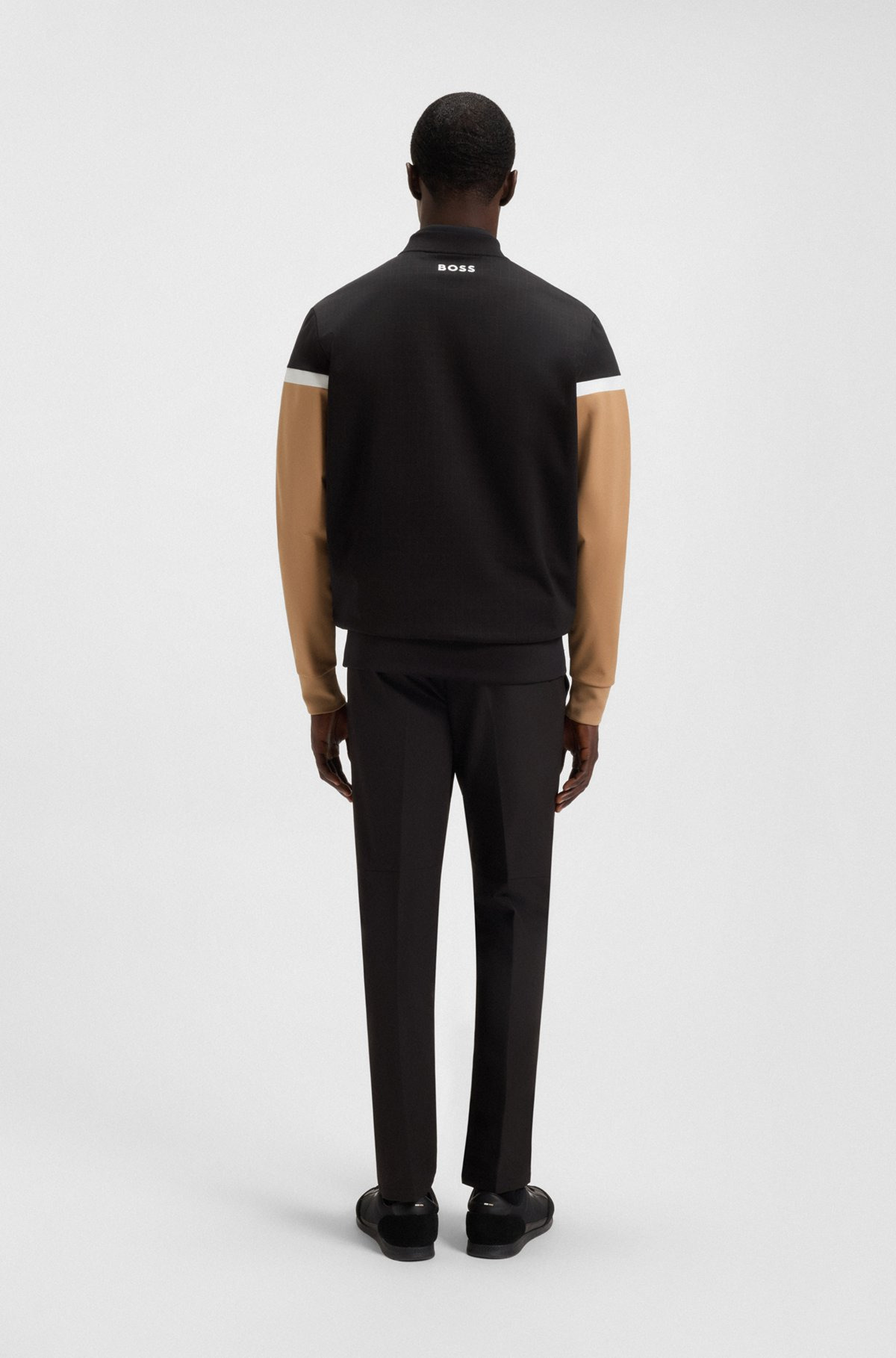 THE OPEN JERSEY JACKET WITH COLOR-BLOCKING - 5