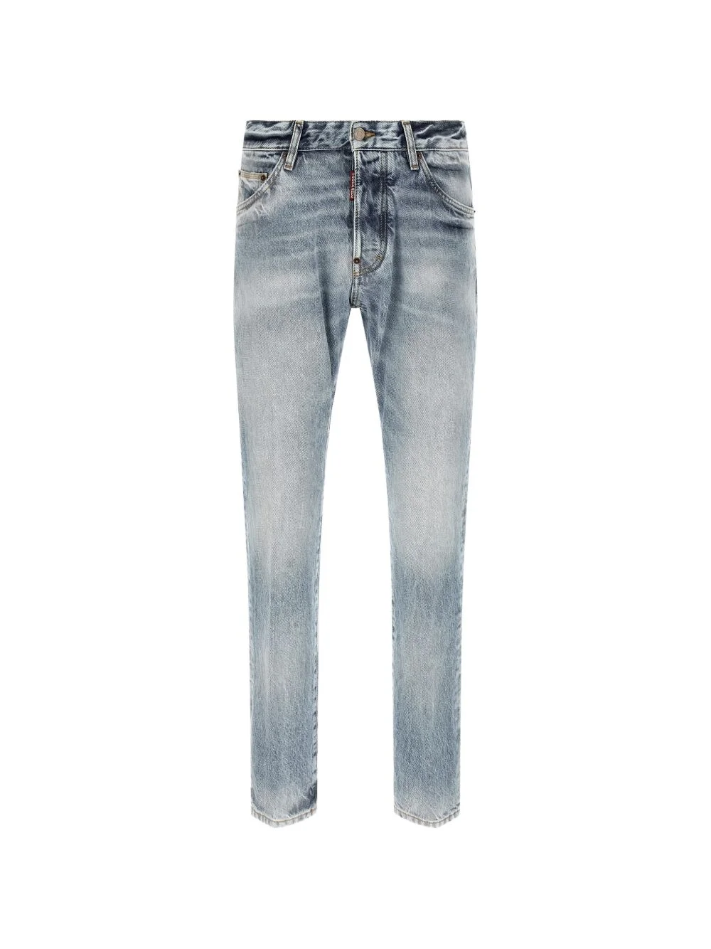 Teddy used-effect ripped jeans - 1