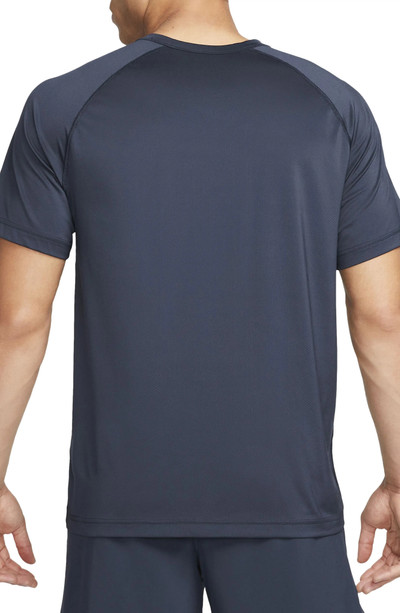 Nike Dri-FIT Ready Training T-Shirt in Obsidian/Black outlook