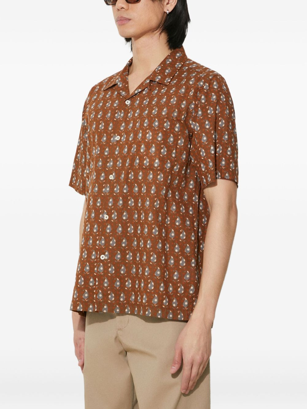paisley-print short-sleeve shirt - 2