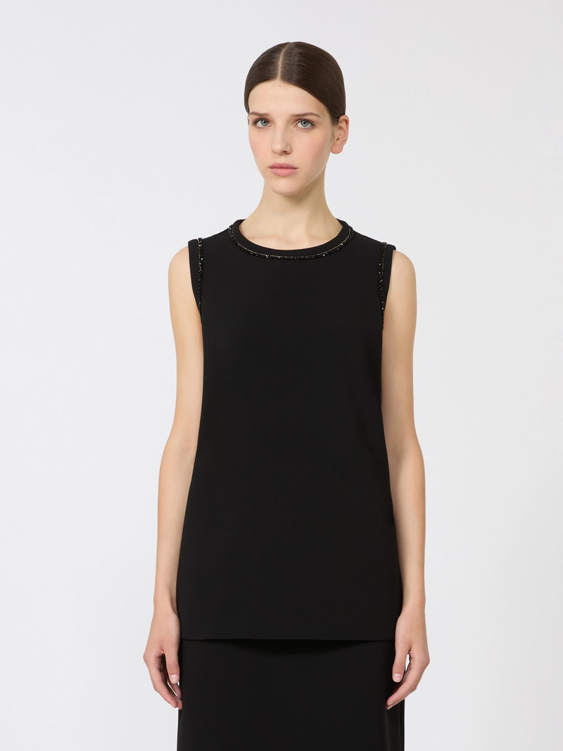 ZAINO Cady crew neck blouse - BLACK 3
