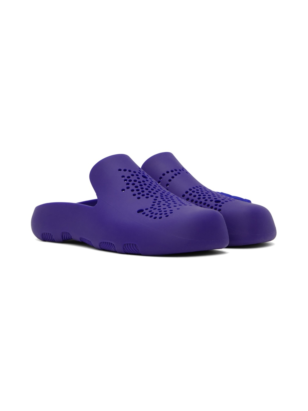 Blue Rubber Stingray Clogs - 4