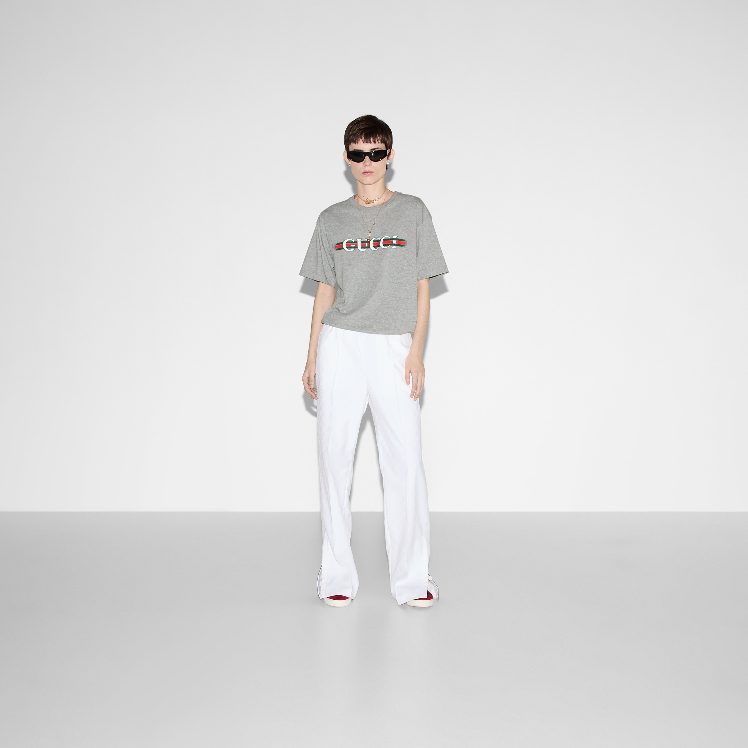Cotton jersey T-shirt with print - 2