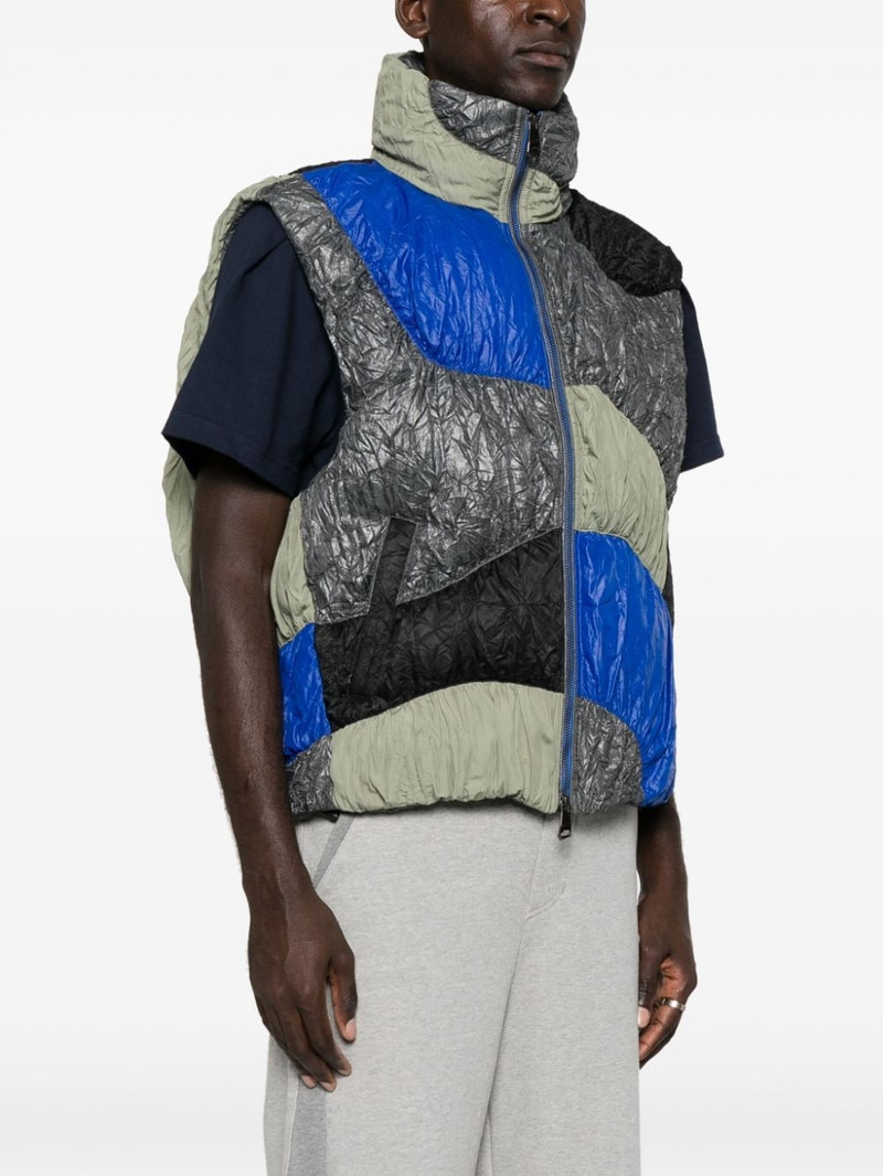 Aren colour-block down gilet 4