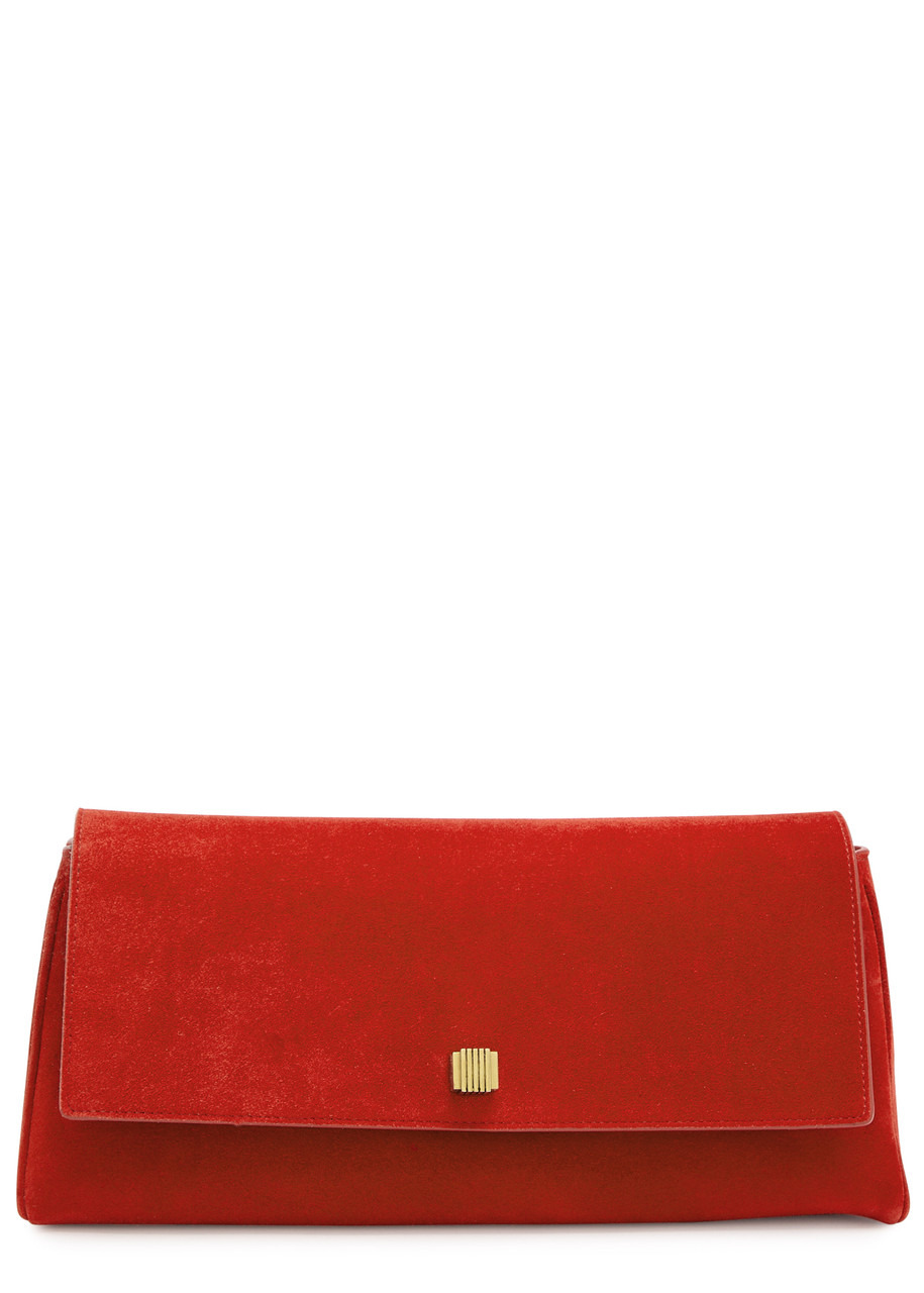 Khaite Audrey Suede Clutch - 1