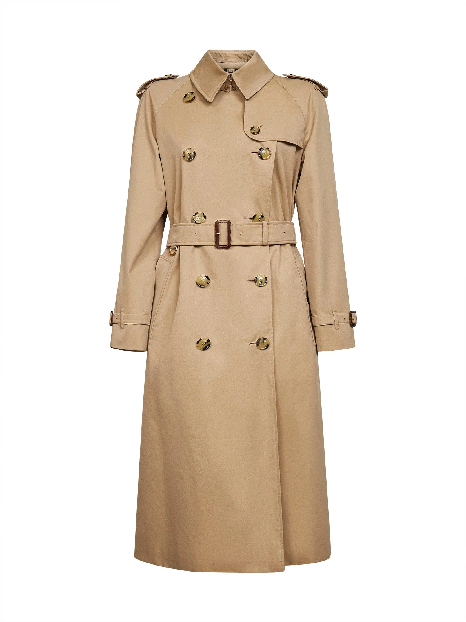 Honey beige Heritage Waterloo long trench coat - 1