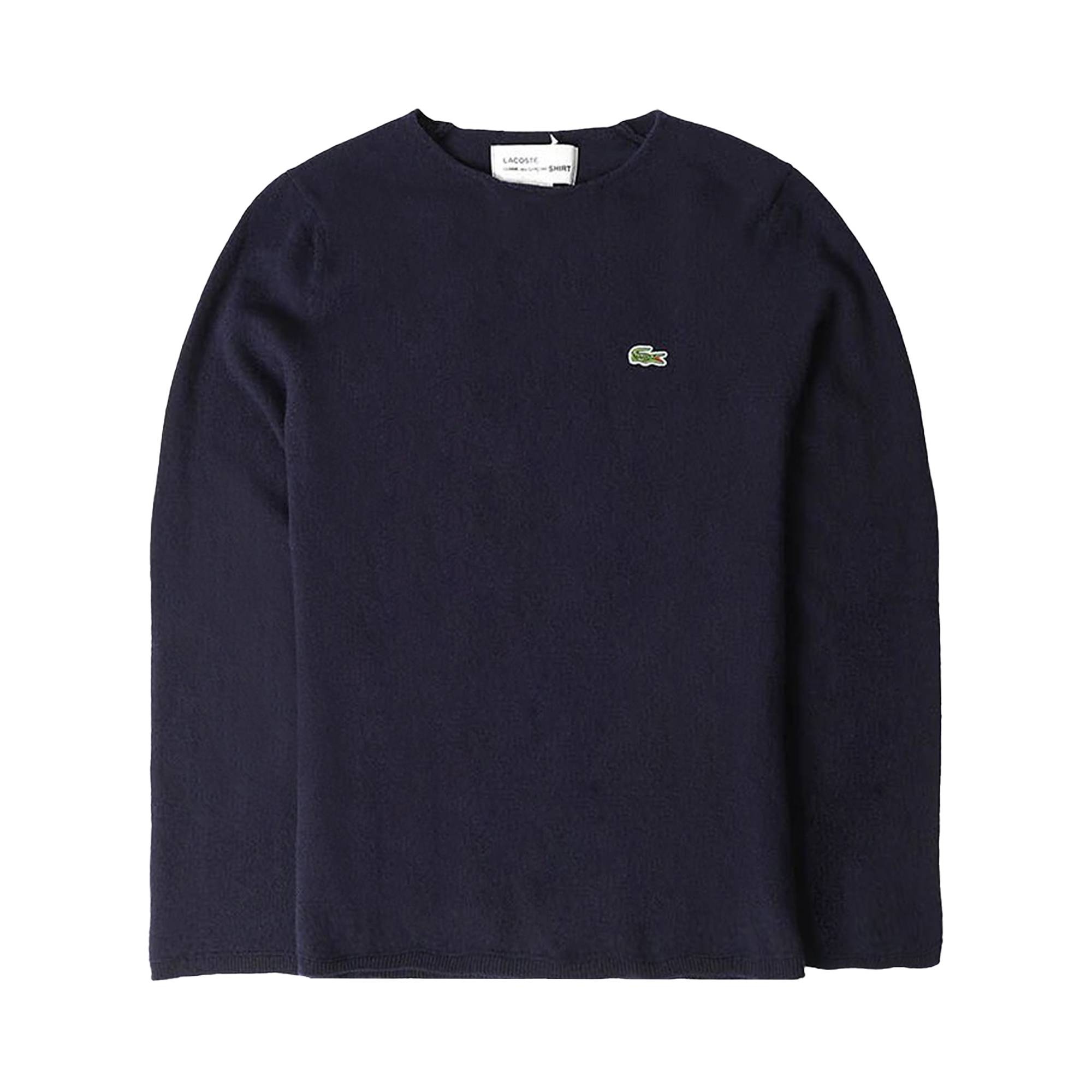 Comme des Garçons SHIRT x Lacoste Knit Sweater 'Navy Blue' - 1