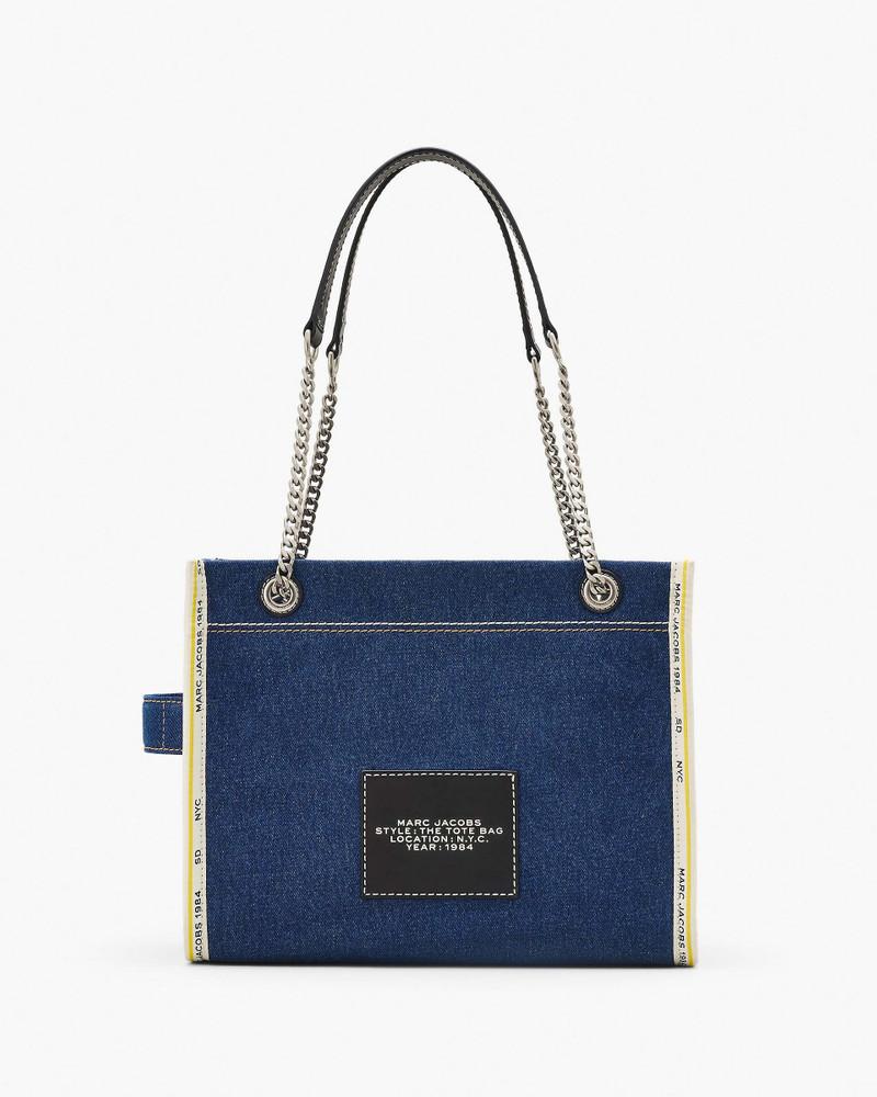 THE DENIM CHAIN MEDIUM TOTE BAG 3