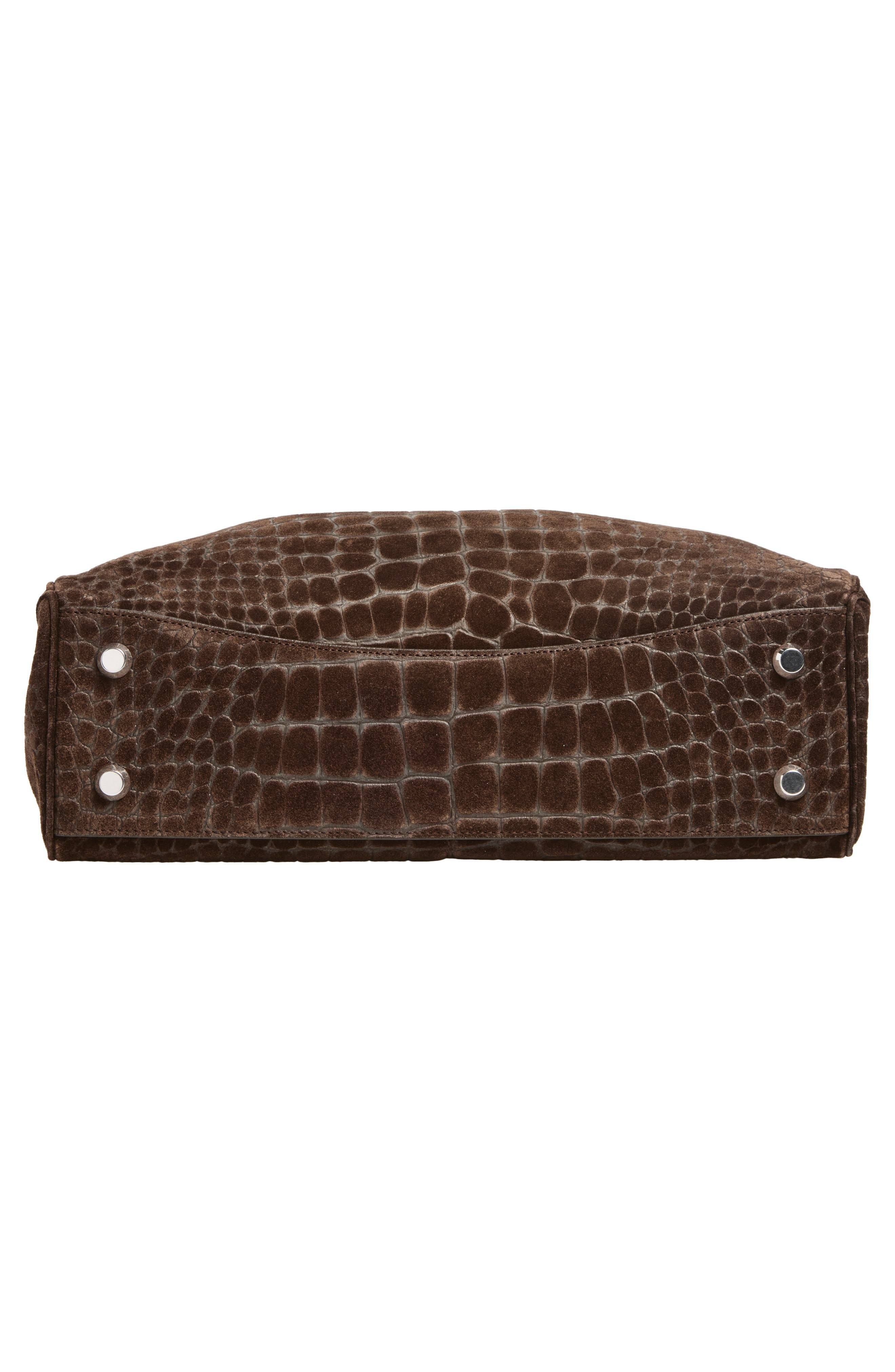 Balenciaga Medium Rodeo Croc Embossed Suede Top Handle Bag in 2411 Piper at Nordstrom - 5