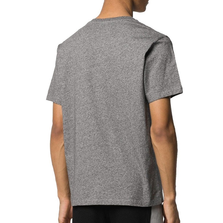 Men's KENZO Classic Tiger Head Printing Round Neck Short Sleeve Gray FA55TS0504YA-98 - 4