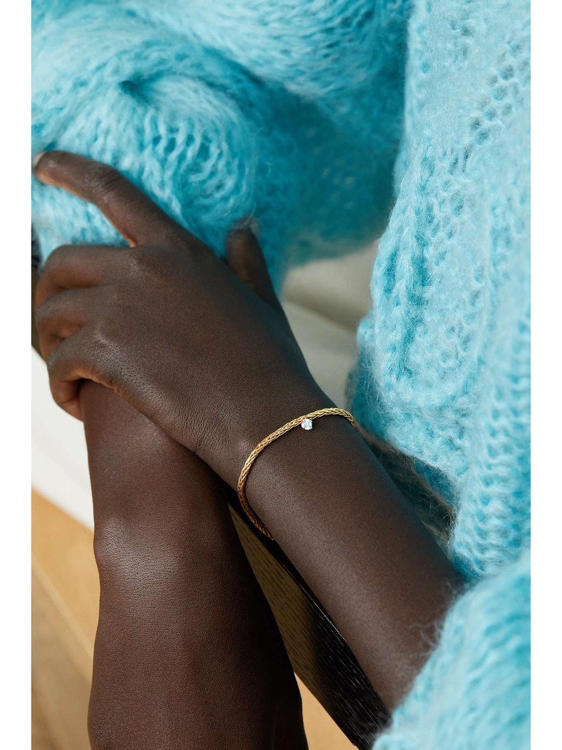 Yvonne Léon 18-karat gold diamond bracelet outlook
