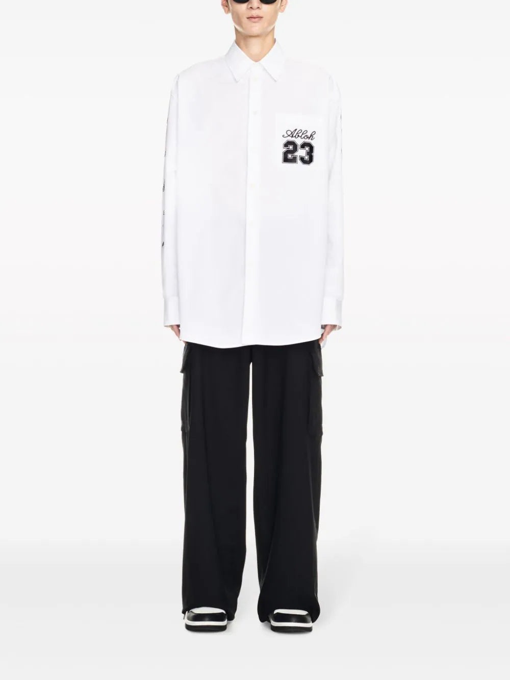 LOGO-EMBROIDERED COTTON SHIRT - 2