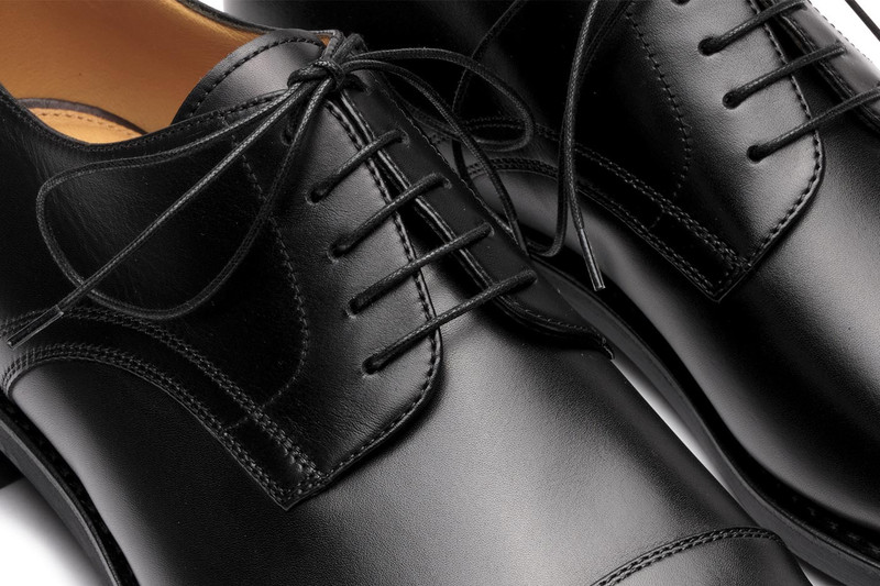 Schubert Black Silk - Leather And Rubber Sole 6
