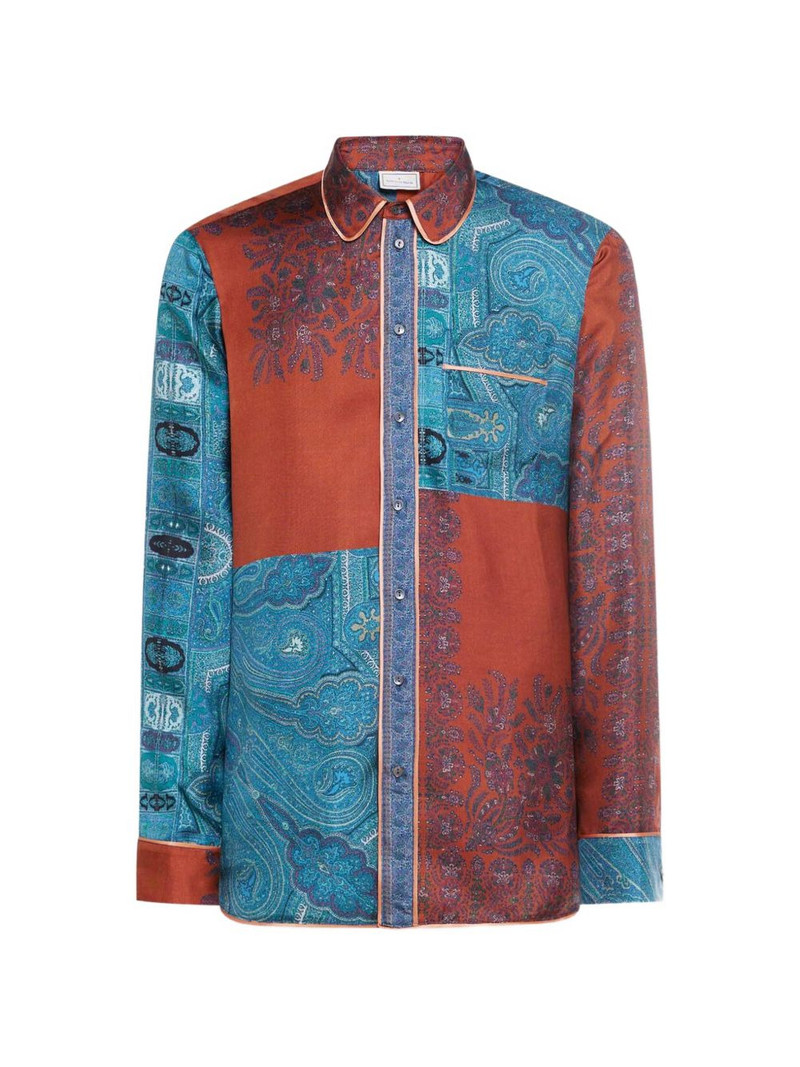 Aloe patchwork paisley shirt 1