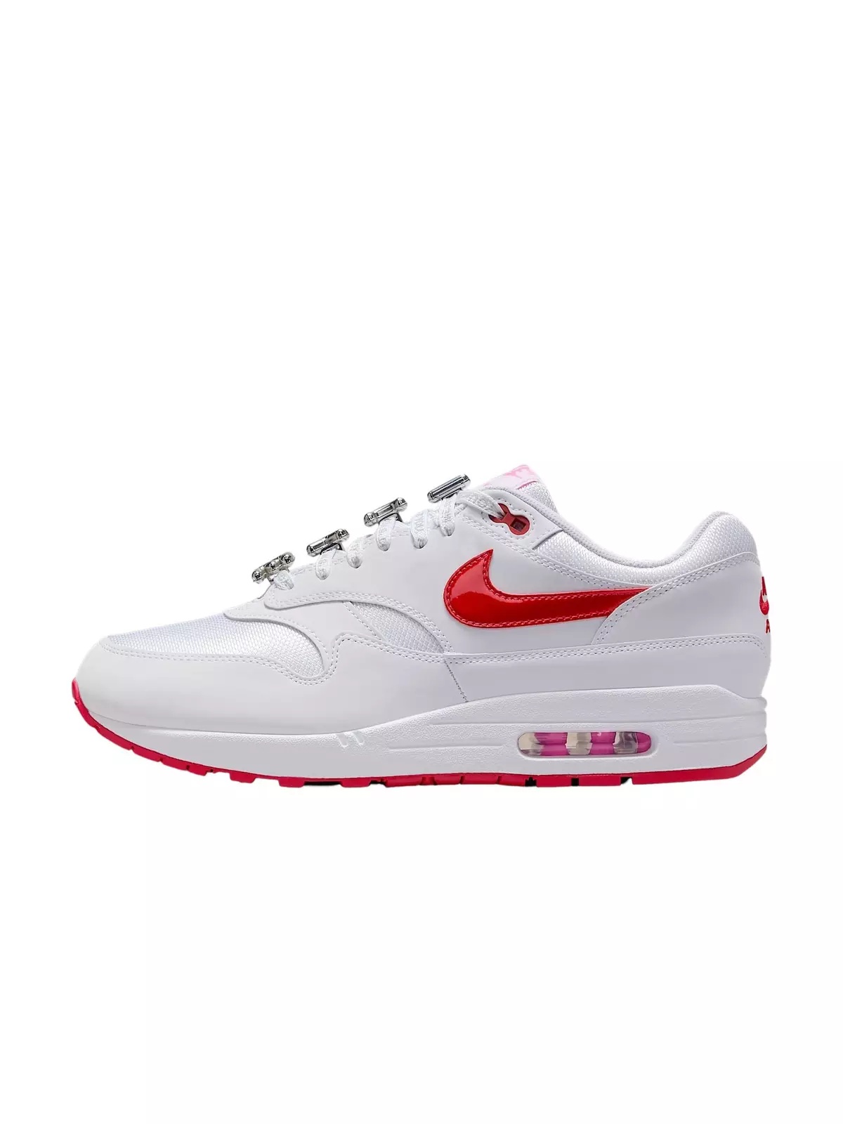 Air Max 1 Premium "White/Playful Pink/University Red" Men's Shoe - 2
