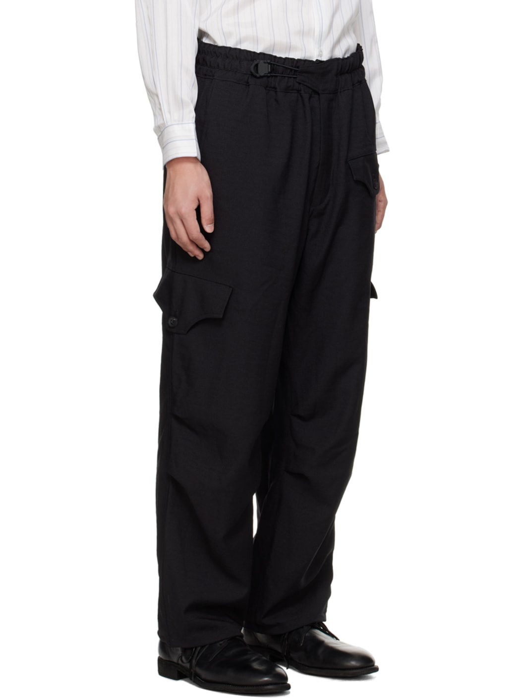 Black SP Uni Str Cargo Pants - 2