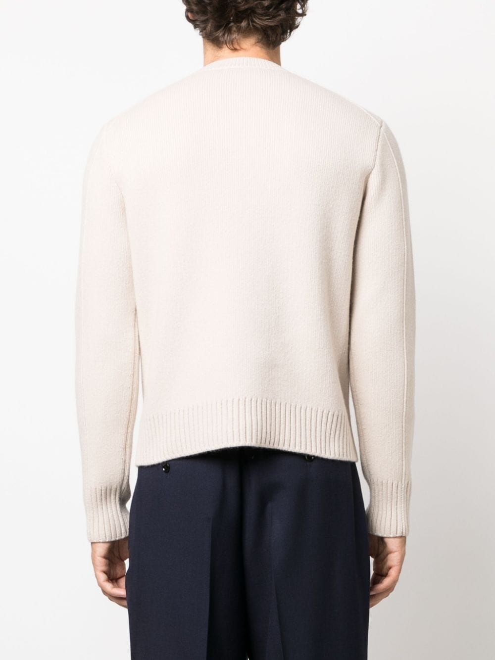 crew-neck wool-cashmere jumper - 4