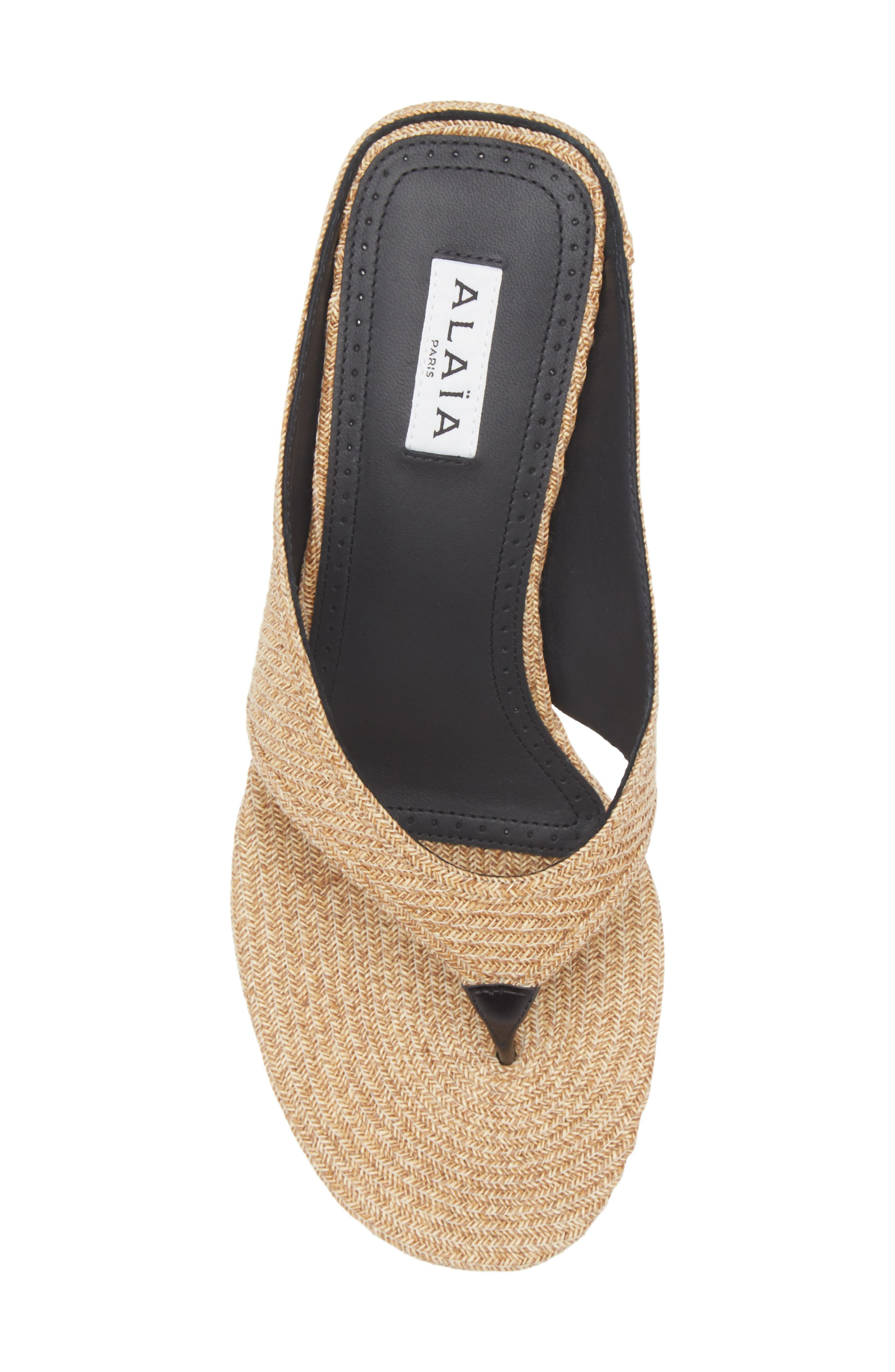 Alaïa Cube Wedge Sandal in Naturel at Nordstrom - 5