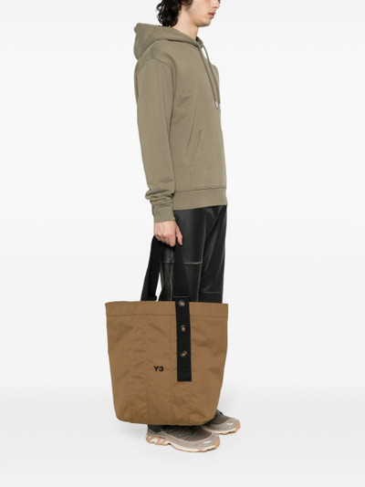 Y-3 logo-embroidered tote bag outlook