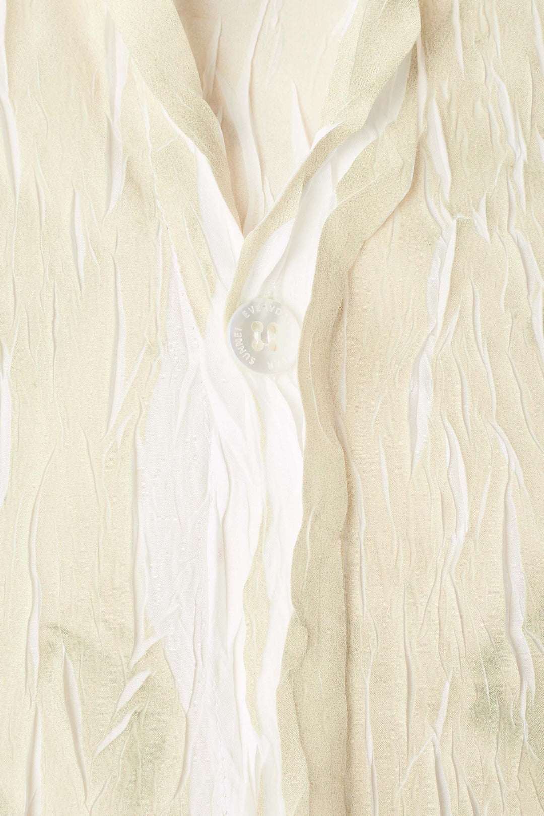 WRINKLED PRINT OVER SHIRT / beige - 8