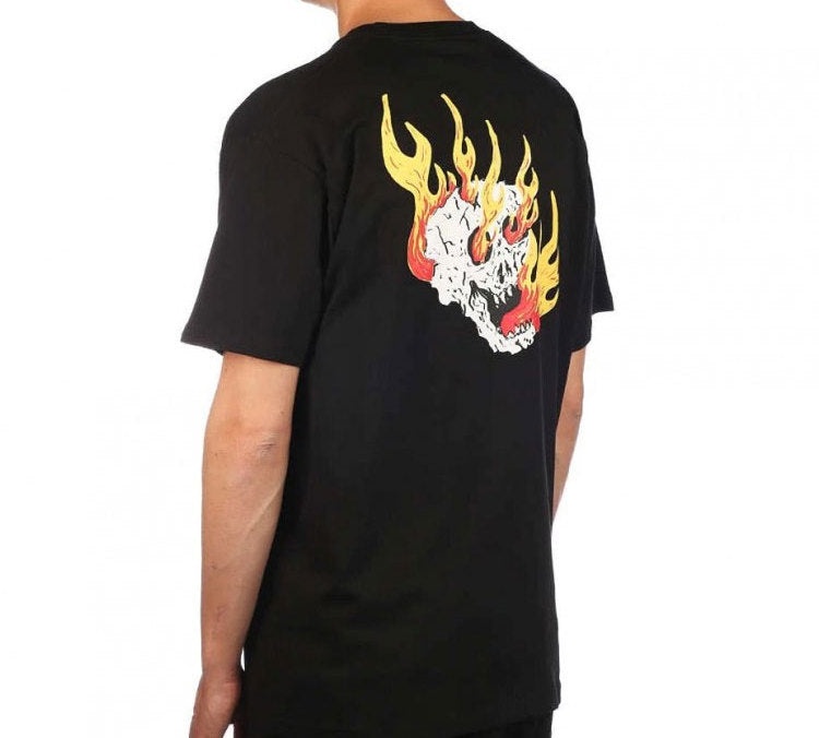 Vans Back Printing Short Sleeve Couple Style Black VN0A4MQDBLK - 5
