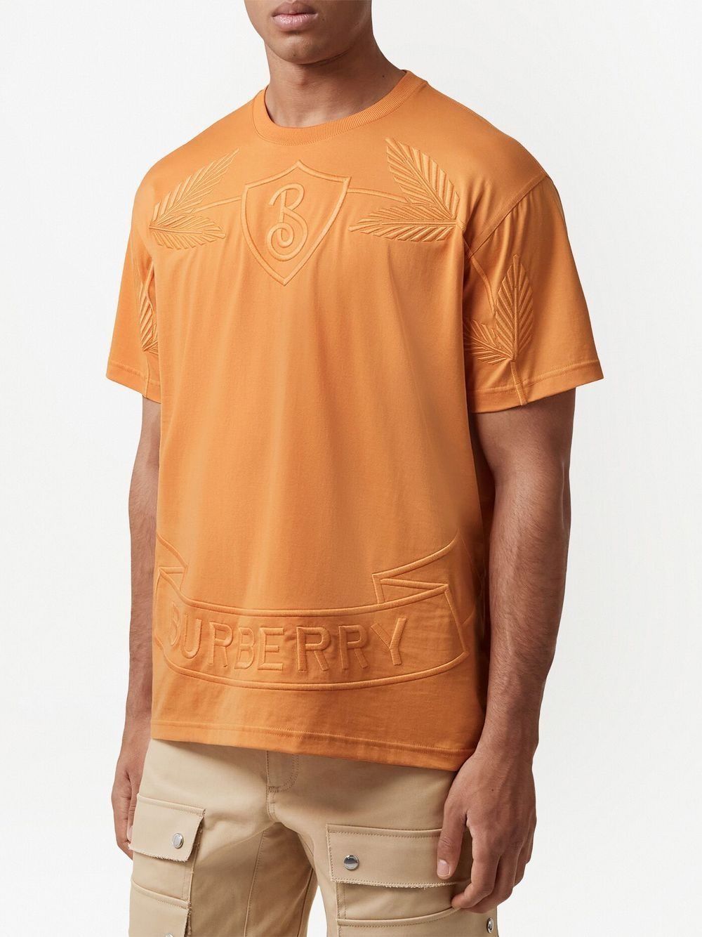 Oak Leaf Crest embroidered T-shirt - 3